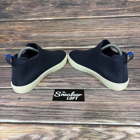 Rothy's The Chelsea Boot Women's Blue Knit Slip On Ankle Boot Shoes - Picture 5 of 8